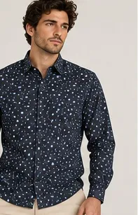 Silver Board Camisa de Hombre Burbujas PCP-0117ML