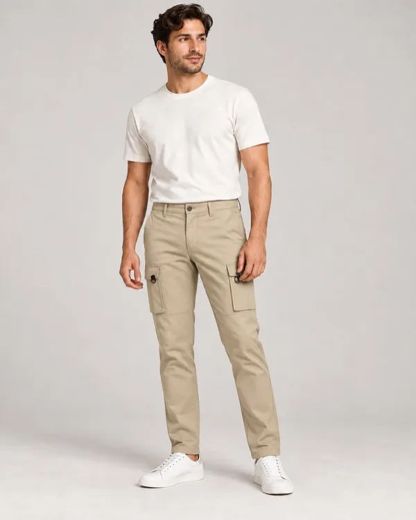Redox Pantalon de Hombre Cargo Arena HOL-1011MR