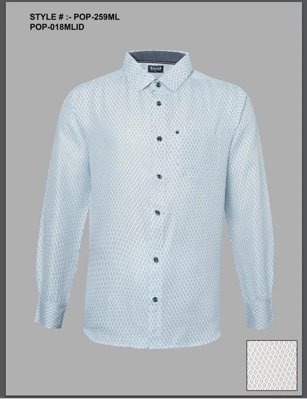 Silver Board Camisa de Hombre Celeste Cielo POP-259ML