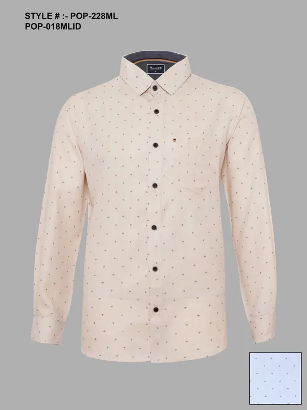 Silver Board Camisa de Hombre Durazno Lisa POP-228ML