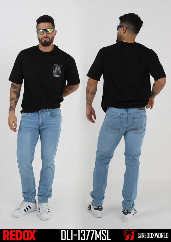 Redox Jean de Hombre Celeste Lavado DLI-1377MSL