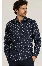 Silver Board Camisa de Hombre Ovalos PCP-0112ML