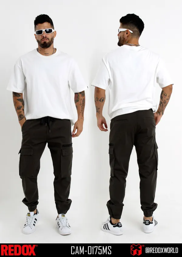 Redox Jogger de Hombre Cargo Marron Oscuro CAM-0175MS