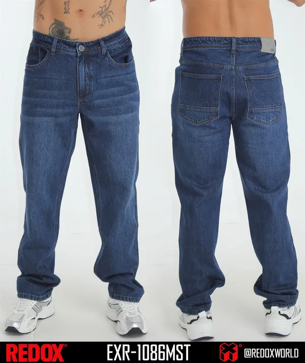 Redox Jean de Hombre Azul Medio Ancho EXR-1086MST