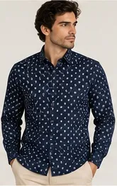 Silver Board Camisa de Hombre Rombos PCP-0115ML