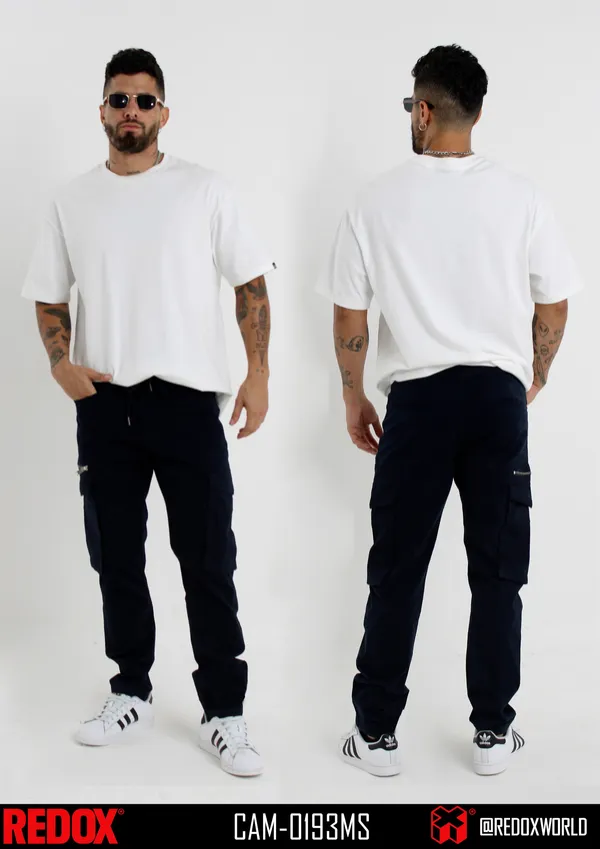 Redox Jogger de Hombre Cargo Azul Marino CAM-0193MS