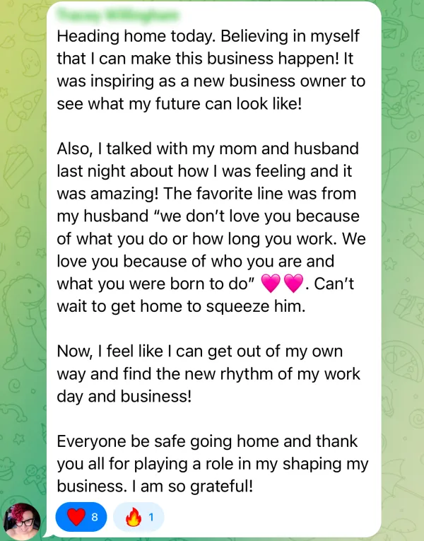 Member testimonial 8