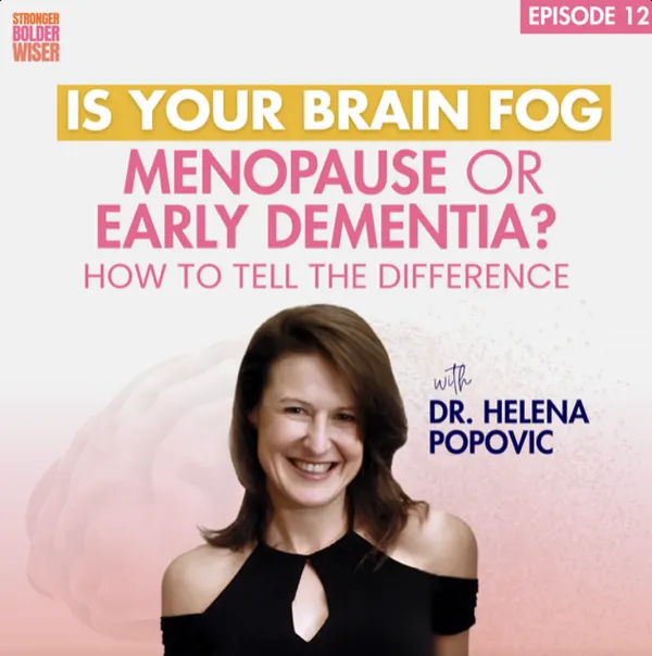 Is your Brain Fog Menopause or Early Dementia? with Dr Helena Popovic