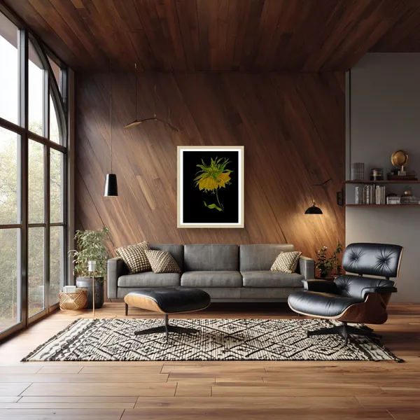 BLACK WITH SUNFLOWER – Image 1