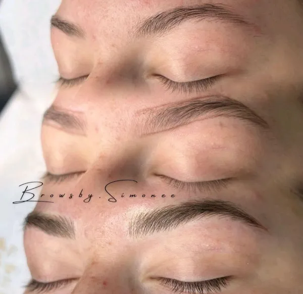Combo Brows före och efter hos Stylisten