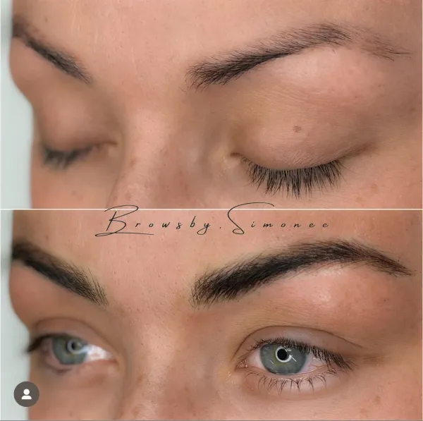 Combo Brows resultat, naturliga ögonbryn hos Stylisten