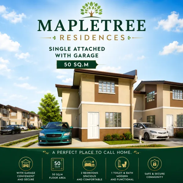 MAPLETREE RESIDENCES SINGLE ATTACHED WITH GARAGE 50 SQ.M – Bild 1