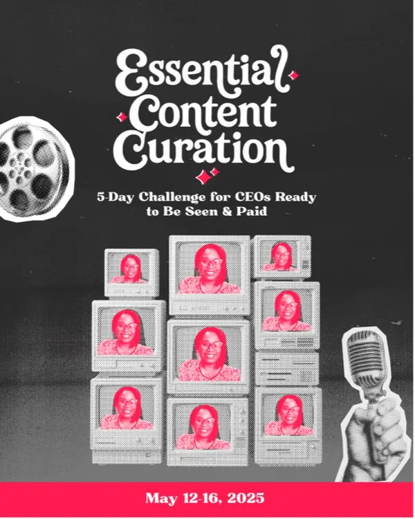Essential Content Curation challenge poster