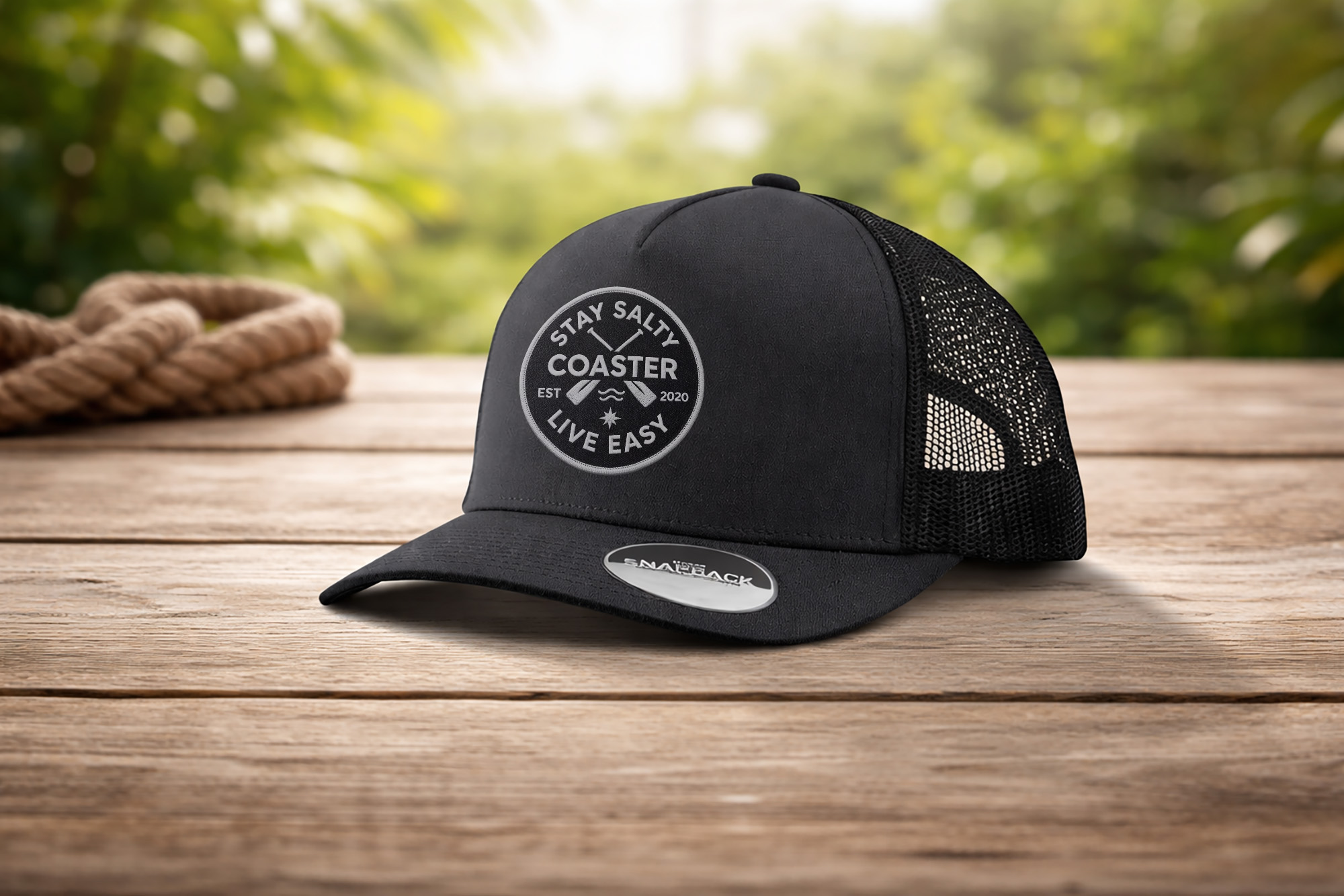 Coaster Classic Curved Brim – Charcoal Gray