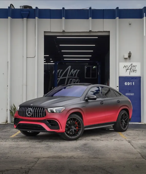 Vinyl wrapped Mercedes-Benz
