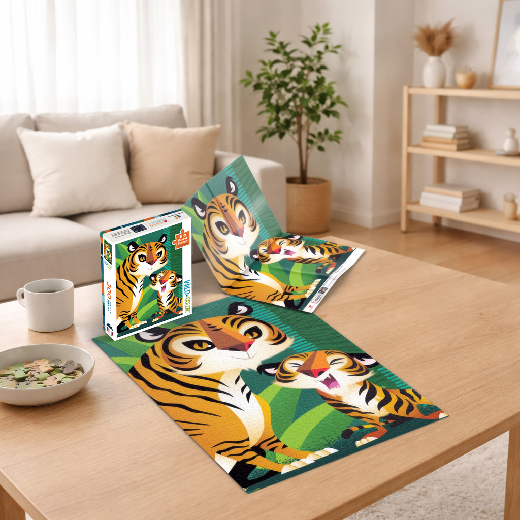 WildinColor – 300 piece puzzle – Tigers – Image 2
