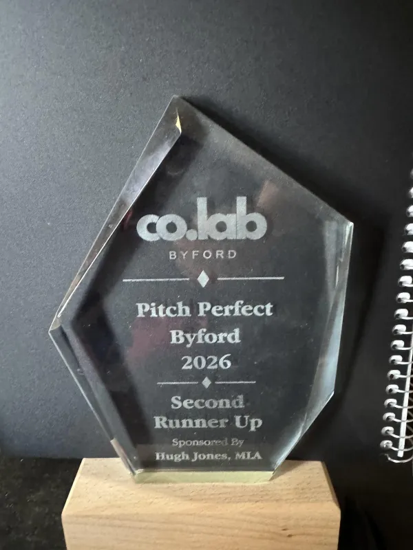 co.lab Byford Pitch Perfect 2026 Second Runner Up award for the Stuck2Skilled program