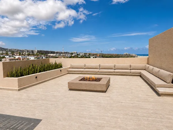 Rooftop con fogata
