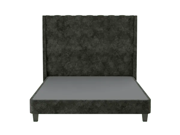 Cama Atenas  – Grafito, 1 1/2 Plazas (1 cuerpo)
