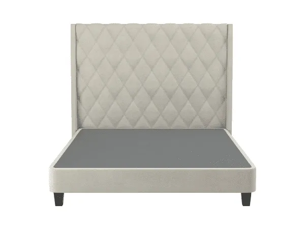  Cama Atenas  – Beige, 1 1/2 Plazas (1 cuerpo)