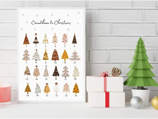 Countdown Weihnachtsposter, Digital Download – Bild 3