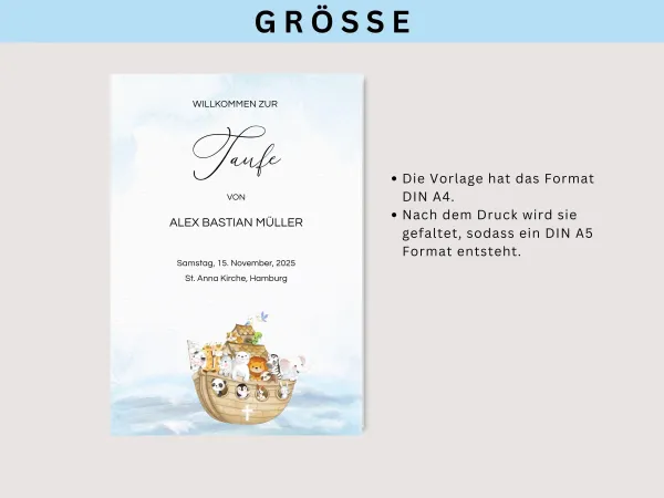 Kirchenheft Noah Arche zum Ausdrucken, Arche Noah Kirchenheft – Bild 5