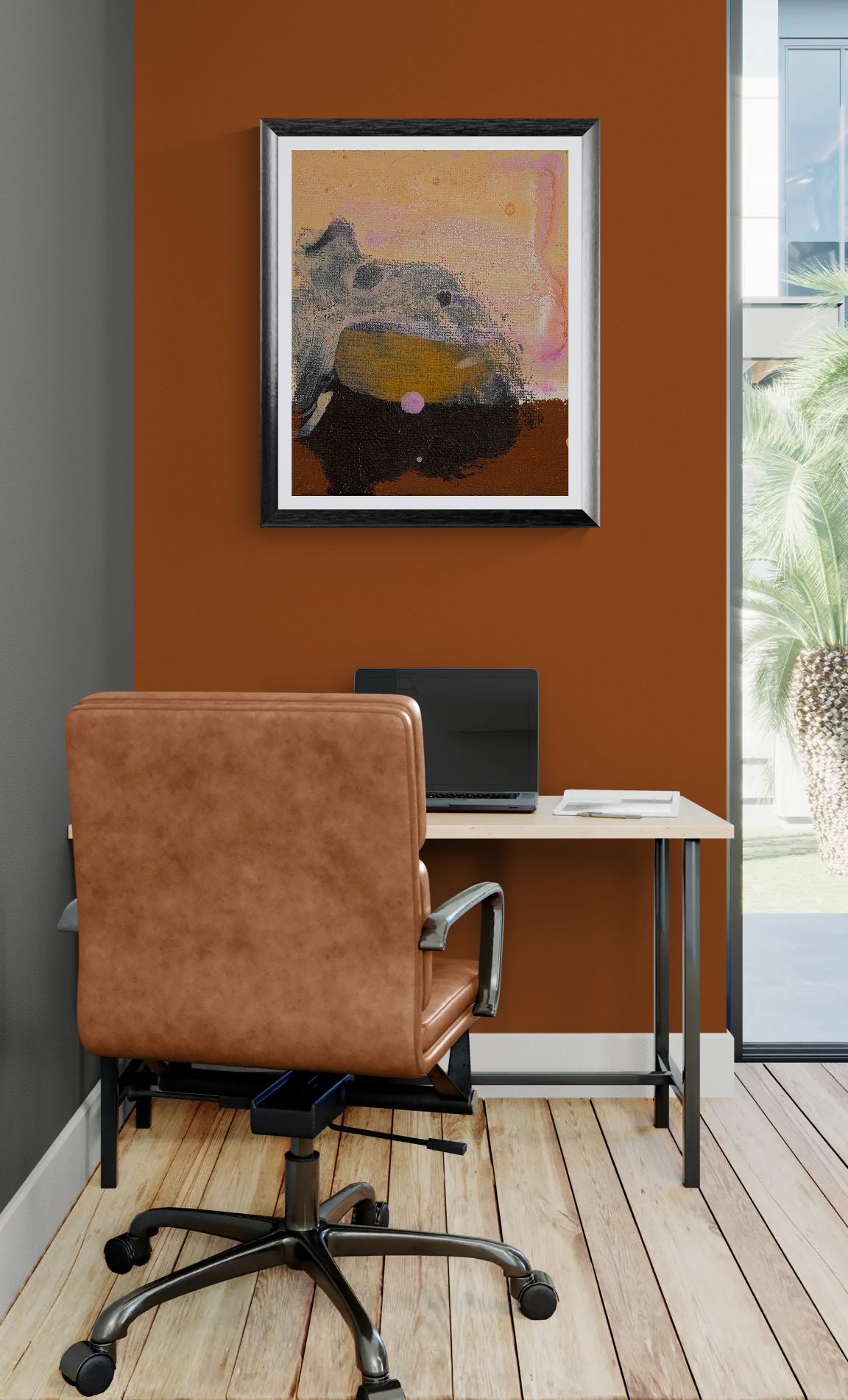 Large Man With Pink Moon – Image 4