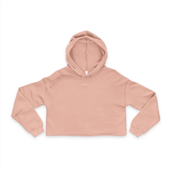 The Lounge Crop Hoodie - rose – Image 2