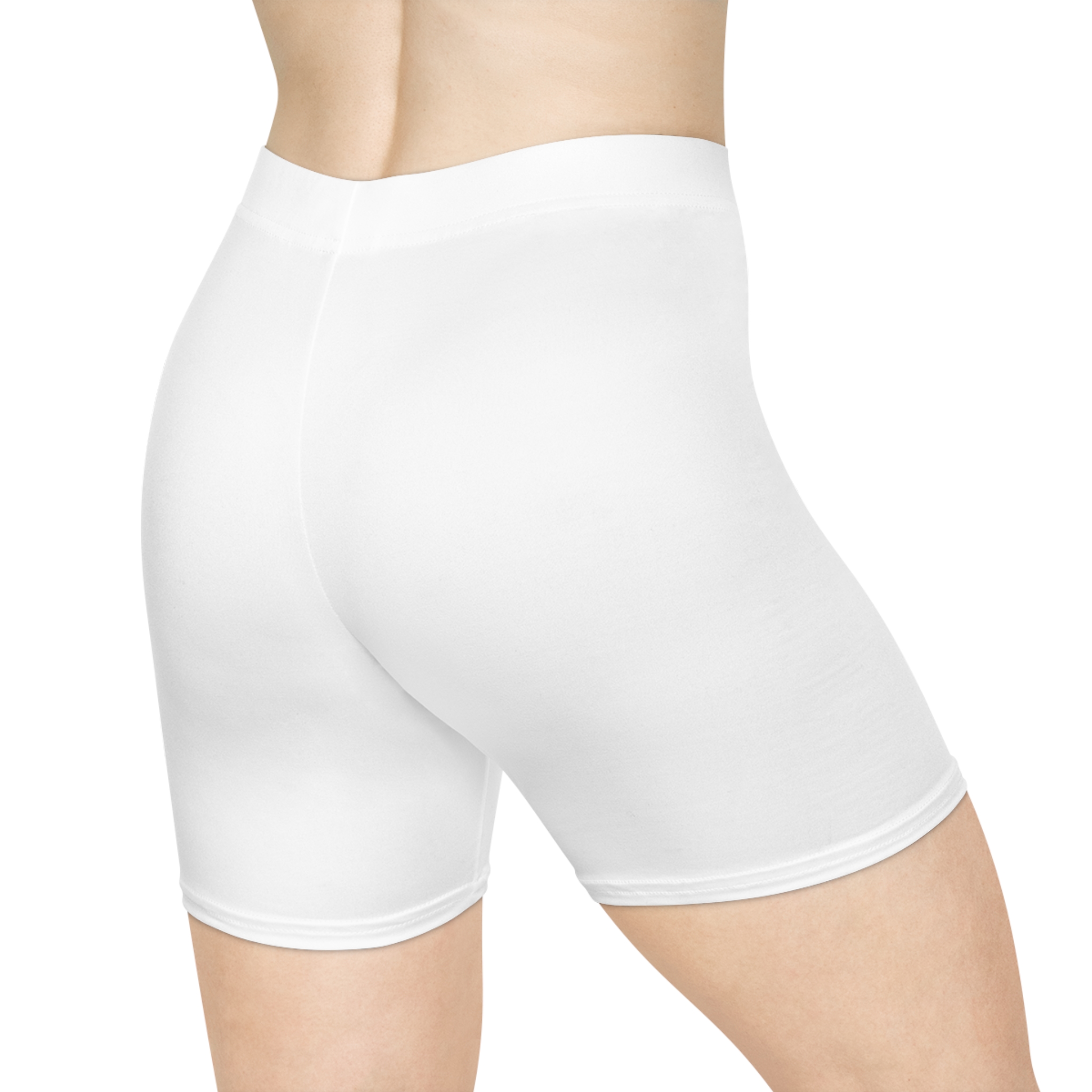 The Essential Biker Shorts - white – Image 3