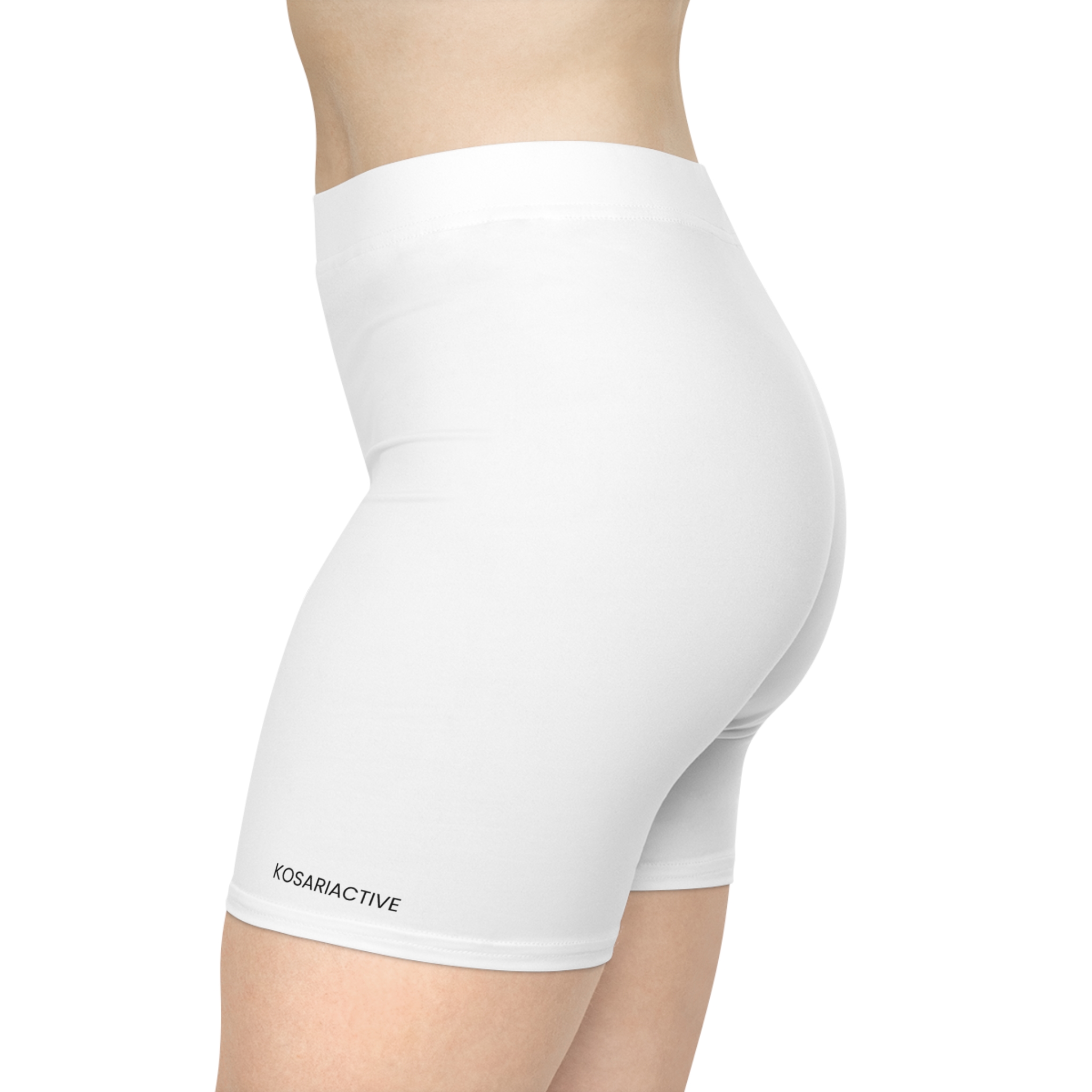 The Essential Biker Shorts - white – Image 2