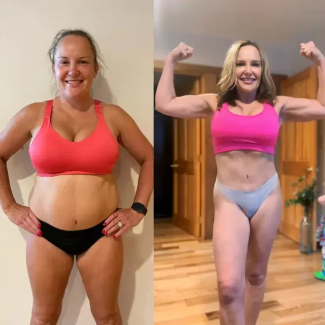 Woman fitness transformation