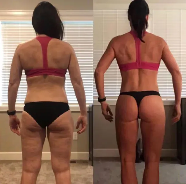 Woman nutrition and fitness result
