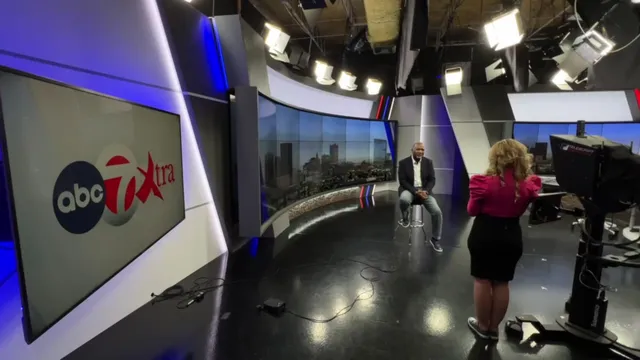 Dr. Brown in a television studio