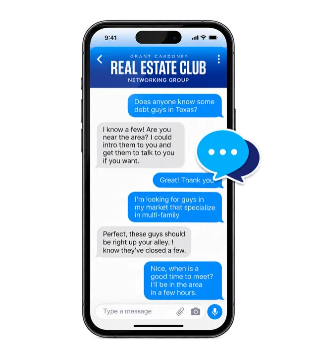 Real Estate Club private networking group chat