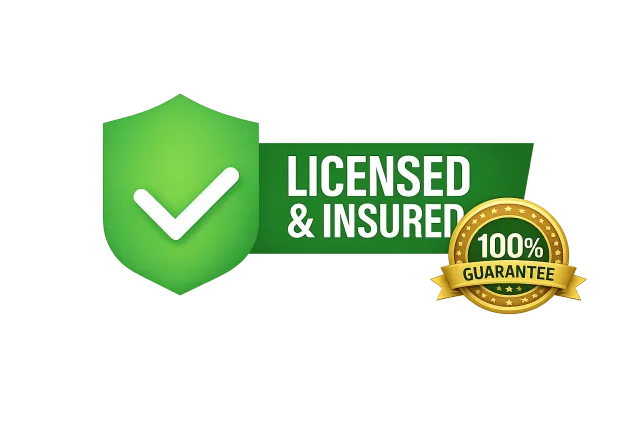 Licensed & Insured — 100% Guarantee