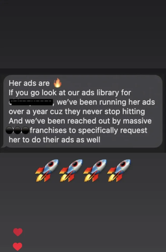 A message from Hunter M.