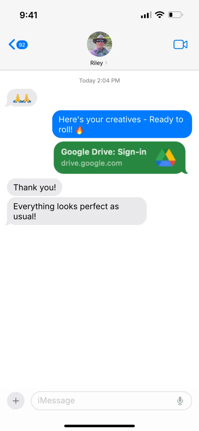 A message from Riley R.