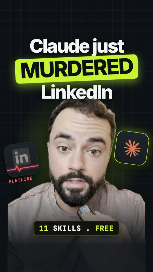 Reel cover: Claude and LinkedIn
