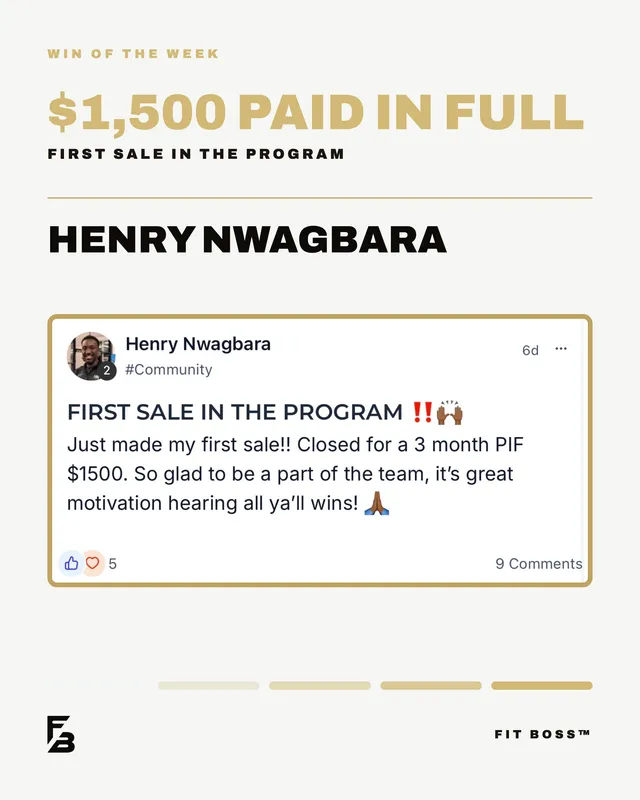 Henry Nwagbara: $1,500 paid in full