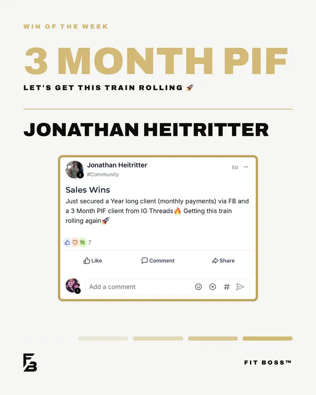 Jonathan Heitritter: 3 month paid in full