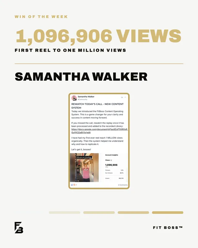 Samantha Walker: 1,096,906 views on her first million-view reel