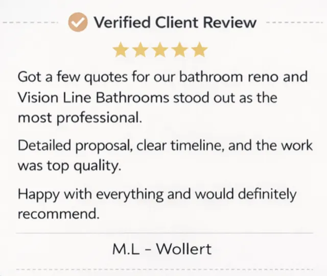 Verified client review from M.L., Wollert — 5 stars