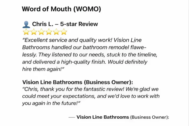Word of Mouth review from Chris L. — 5 stars