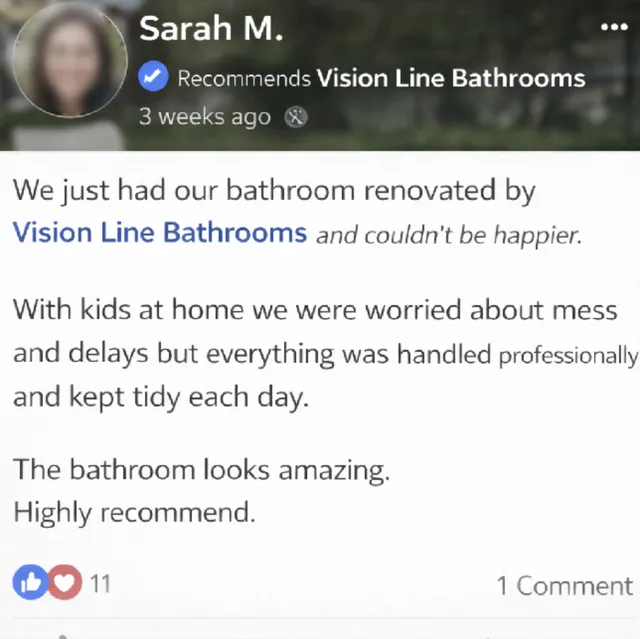 Facebook recommendation from Sarah M.