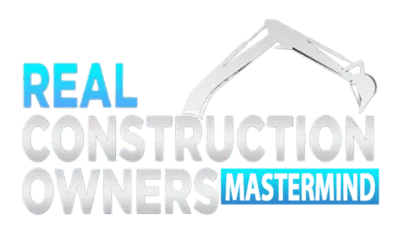 Construction business owner reviewing systems and numbers