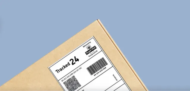 Plain tracked delivery parcel