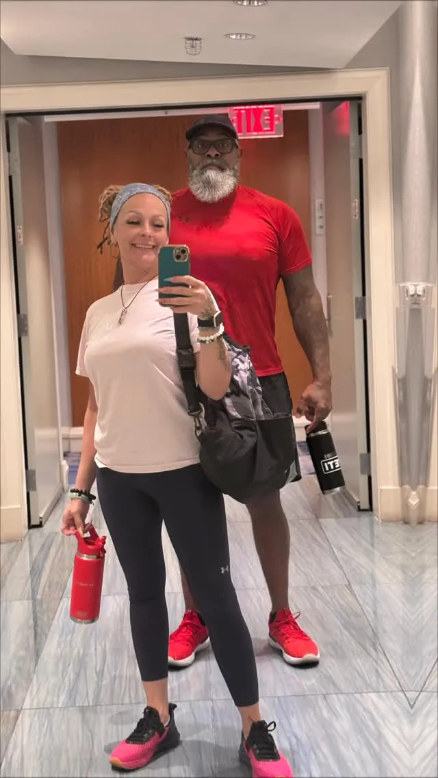Original Instagram reel cover of Melissa and Shannon together with their gym bags