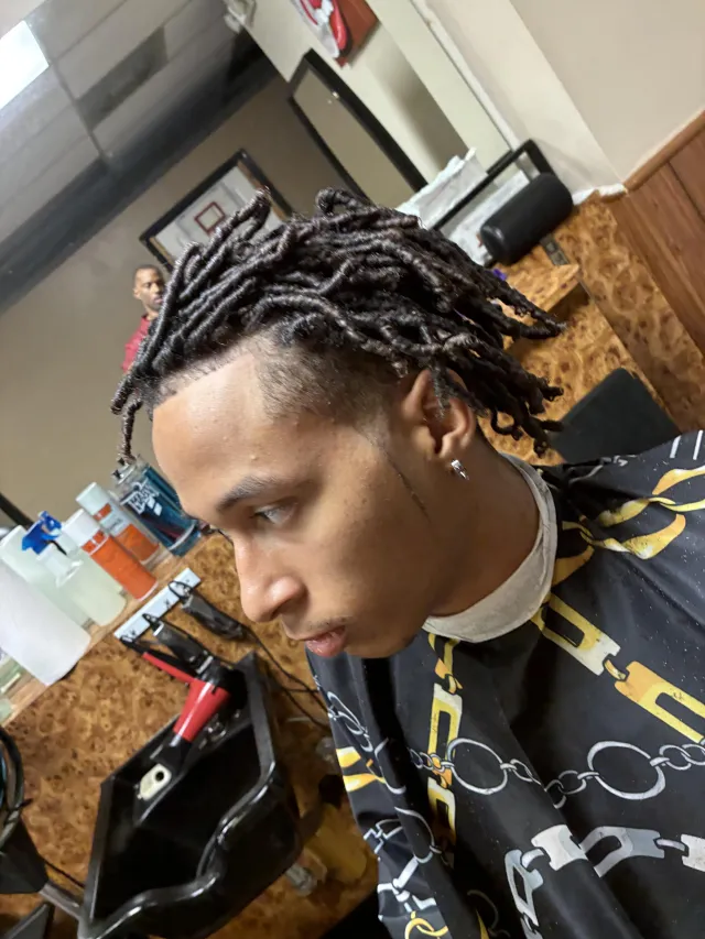 Loc styling finished at Real Barbers of Arizona