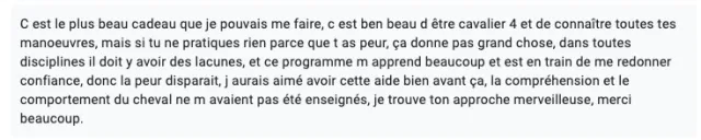 Témoignage d'élève