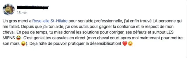 Témoignage d'élève